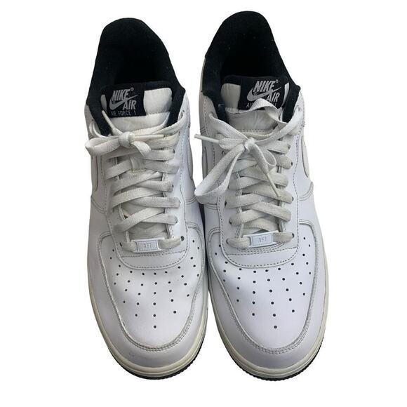 Nike Air Force 1 '07‎ Low White and Black OG Size 12 - Picture 3 of 9